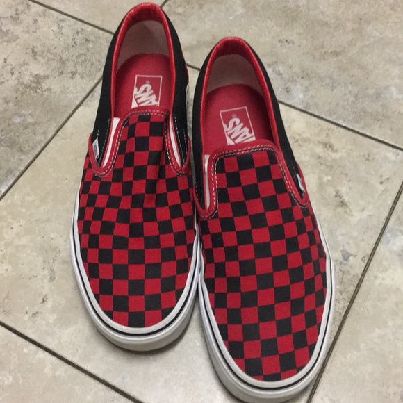 checkered vans size 10